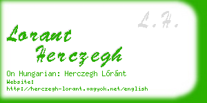 lorant herczegh business card