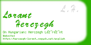 lorant herczegh business card